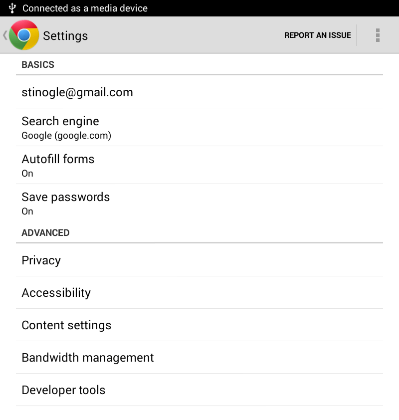 Chrome Inspect Element
